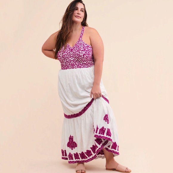 Anthropologie Manuela Embroidered Maxi Dress - Picture 2 of 16